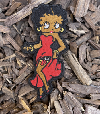 Stay Ready Black Betty Embroidered Iron On Patch