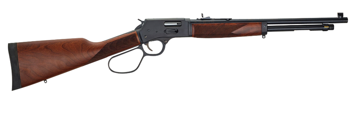 Henry H012GCR Big Boy Carbine Side Gate 45 Colt (LC) Caliber with 7+1 Capacity, 16.50&quot; Barrel, Overall Blued Metal Finish &amp; American Walnut Stock, Right Hand (Full Size)