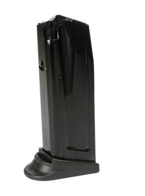 HK P2000 Black Detachable with Extended Floor Plate 10rd 9mm Luger for H&amp;K P2000SK (Subcompact)