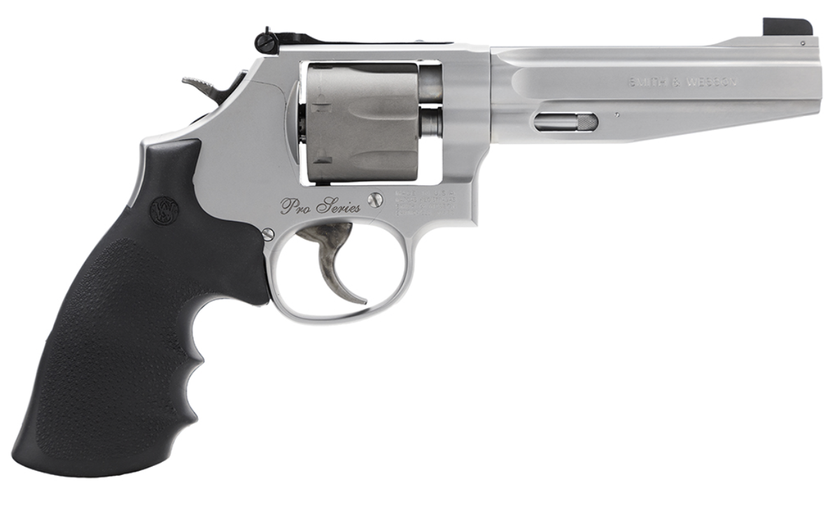 Smith &amp; Wesson 178055 Model 986 Performance Center Pro 9mm Luger Stainless Steel 5&quot; Precision Crown Barrel, 7rd Titanium Cylinder, Matte Silver Stainless Steel L-Frame, PC Mainspring