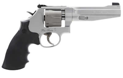 Smith &amp; Wesson 178055 Model 986 Performance Center Pro 9mm Luger Stainless Steel 5&quot; Precision Crown Barrel, 7rd Titanium Cylinder, Matte Silver Stainless Steel L-Frame, PC Mainspring