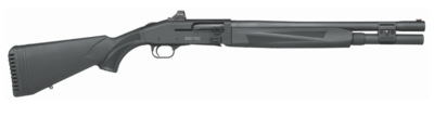 Mossberg 85161 940 Pro Security 12 Gauge 3&quot; 7+1 18.50&quot;, Matte Blued Barrel/Rec, Black Synthetic Furniture, Enhanced Parts Kit, Holosun HS407k Included