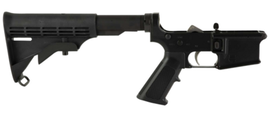 Sons Of Liberty Gun Works MILSPECLOWER Mil-Spec Complete Lower 5.56x45mm NATO, Black, M4 Style Stock, A2 Grip, LFT Trigger