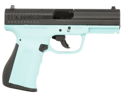 FMK 9C1 G2 *CA/MA Compliant Compact Frame 9mm Luger 10+1, 3.87&quot; Black Stainless Steel Barrel, Black Serrated Carbon Steel Slide, Blue Jay Polymer Frame w/Picatinny Rail,Blue Jay w/ Black Backstrap Gri