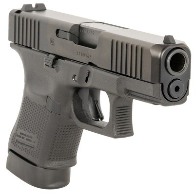 Glock G30 Gen5 Sub-Compact Frame 45 ACP 10+1, 3.78&quot; Black GMB Barrel, Matte Black Serrated Steel Slide, Black Polymer Frame w/Picatinny Rail, Black Textured w/Interchangeable Backstrap Grip, Firing Pi