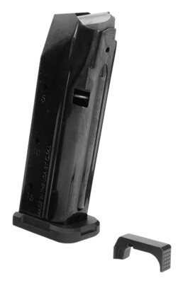 Shield Arms  S15 Magazine Gen 3 15rd For Glock 43X/48, Black Nitride Steel, with Aluminum Mag Release