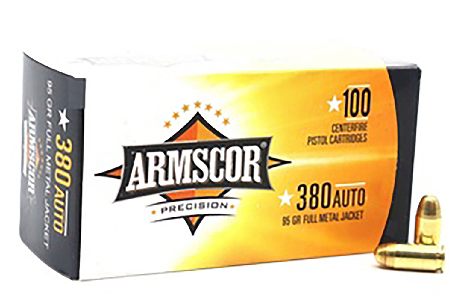 Armscor Precision Value Pack 380 ACP 95 gr Full Metal Jacket 100 Per Box