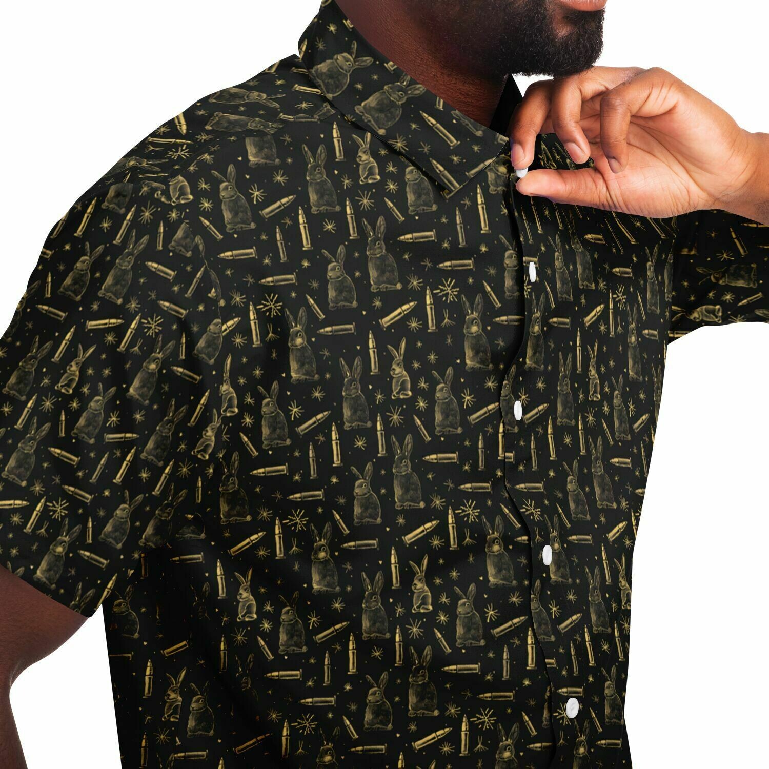 Operative Easter: Tactical 2A Bunny &amp; Bullet Pattern Shirt by Redstone Creative