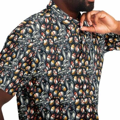 Urban Hopper: Graffiti Bunny &amp; Gun Easter Edition Men&#39;s Shirt