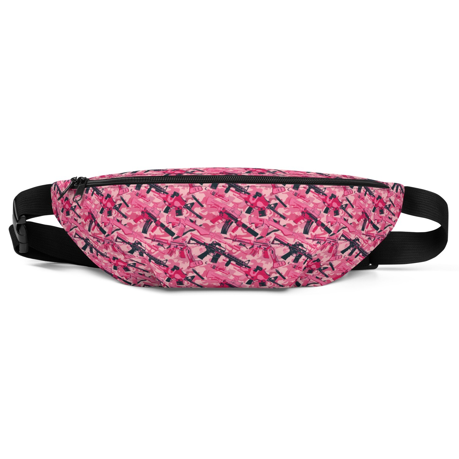 Pink All Over Camo Girls With Guns Fanny Pack