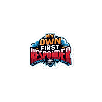 Redstone Firearms &#39;My Own First Responder&#39; Bubble-Free Vinyl Sticker - 2A Emblem