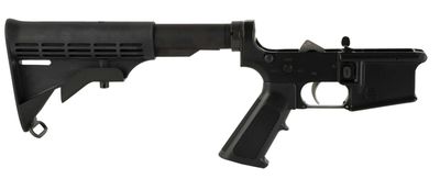 Sons Of Liberty Gun Works MILSPECLOWER Mil-Spec Complete Lower 5.56x45mm NATO, Black, M4 Style Stock, A2 Grip, LFT Trigger