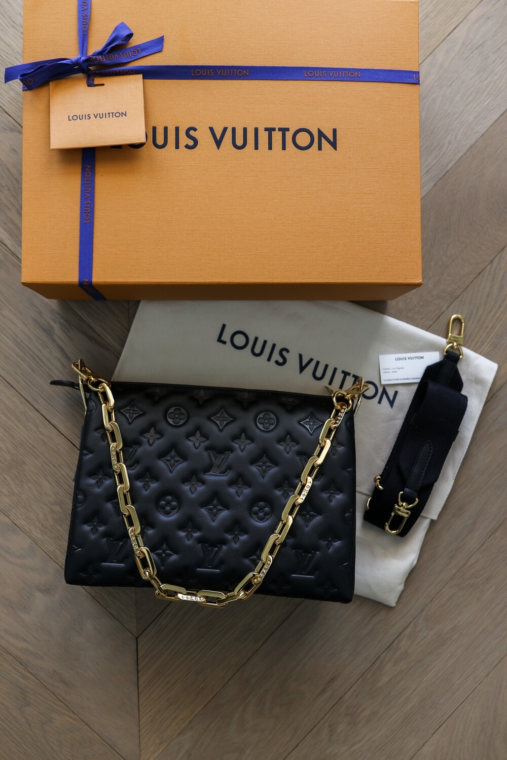 Louis Vuitton Coussin PM - Black, New In Box