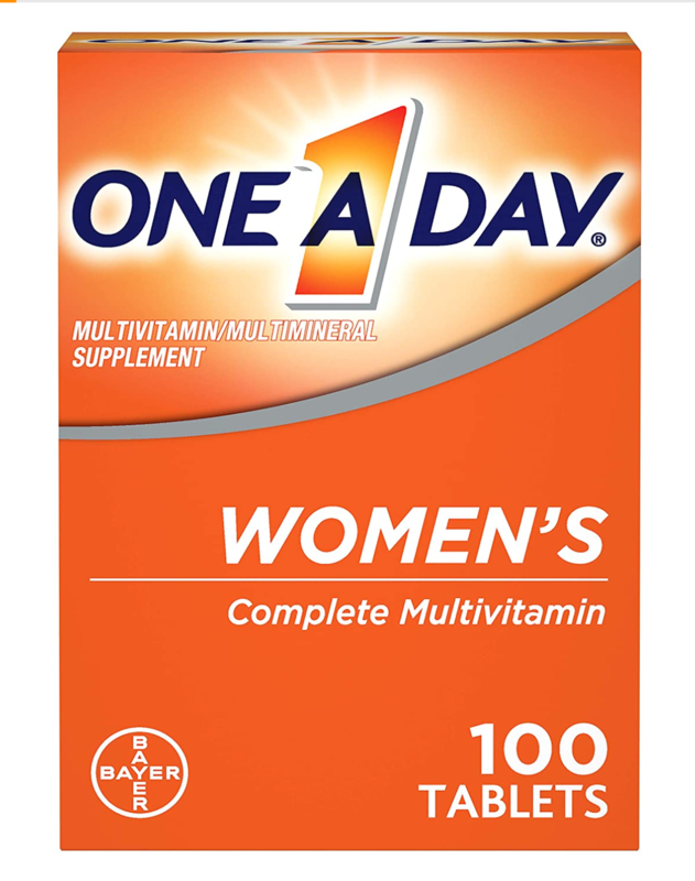 One-A-Day Women&#39;s Multivitamin Tablets, 100 Count.