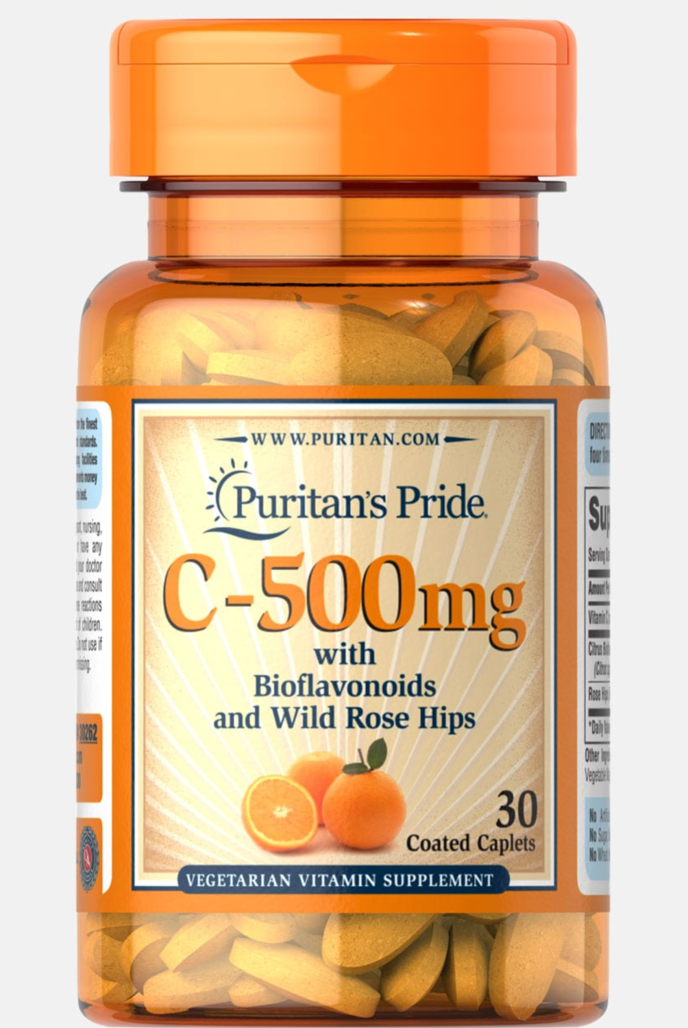 Vitamin C-500mg with Protective Bioflavonoids and Wild Rose Hips 