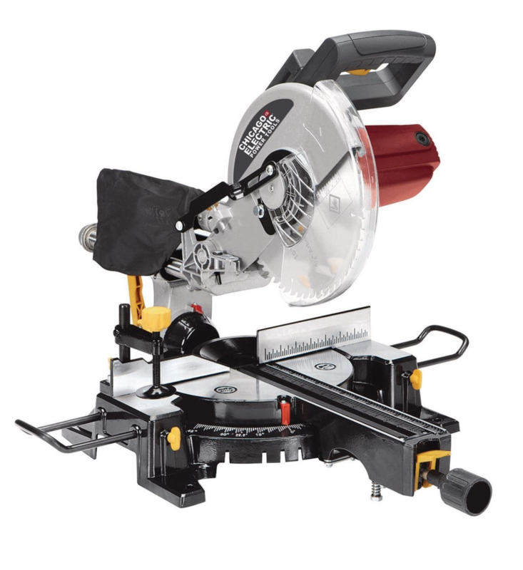 CHICAGO ELECTRIC 10 In. Sliding Compound Miter Saw