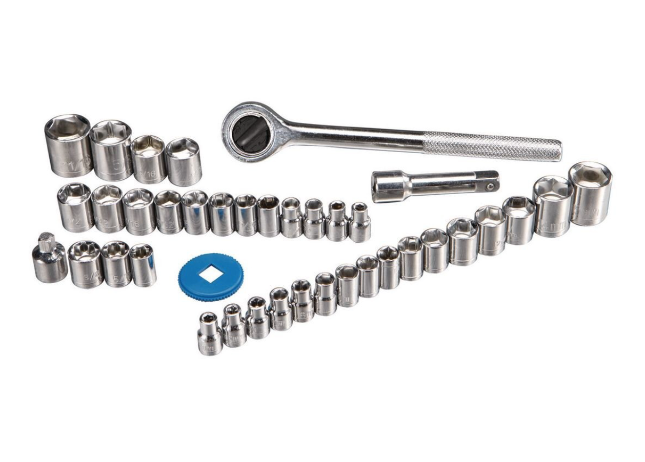 PITTSBURGH
Socket Set, 40 Pc.   3/8 In., 1/4 In. Drive SAE &amp; Metric