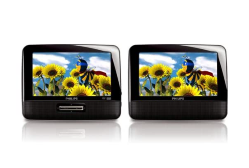 Philips 7&quot; Dual Screen Portable DVD Player