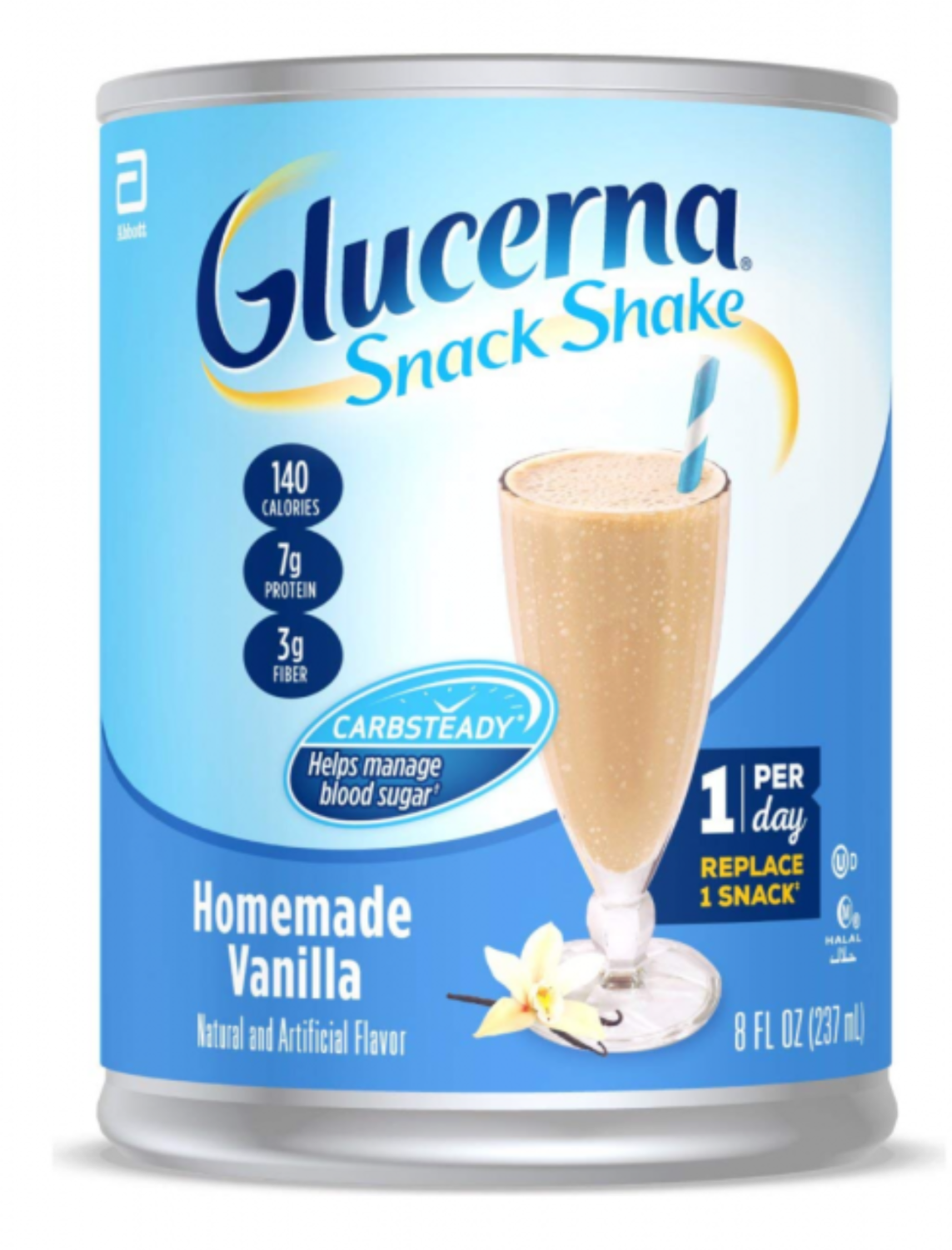 Glucerna Snack Shake, Diabetes Nutritional Shake 8 fl oz