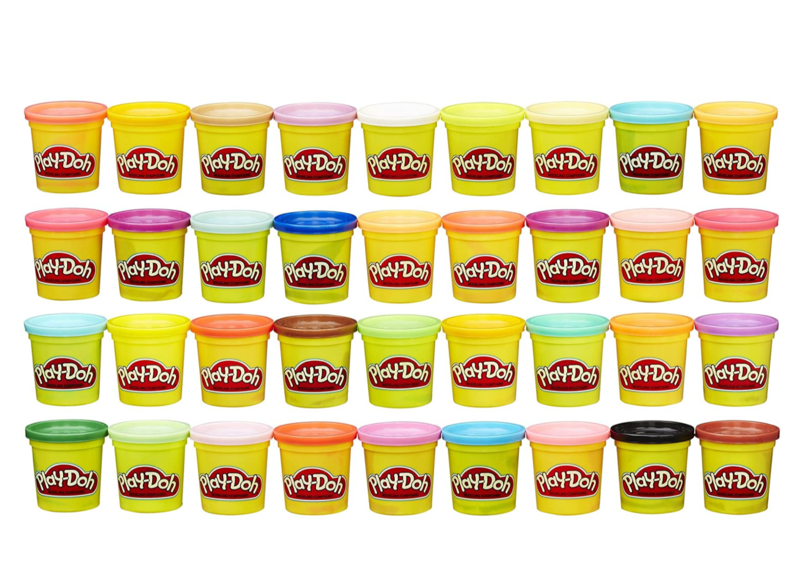Play-Doh Modeling Compound 36-Pack Case of Colors, Non-Toxic, Assorted Colors, 3-Ounce Tubs