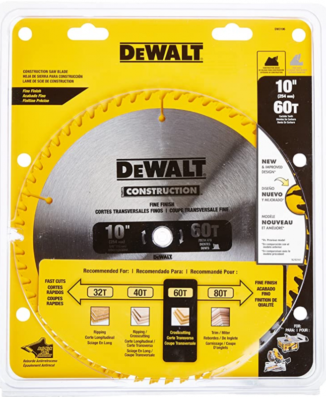 Circular Saw Blade 10-inch DeWalt brand
