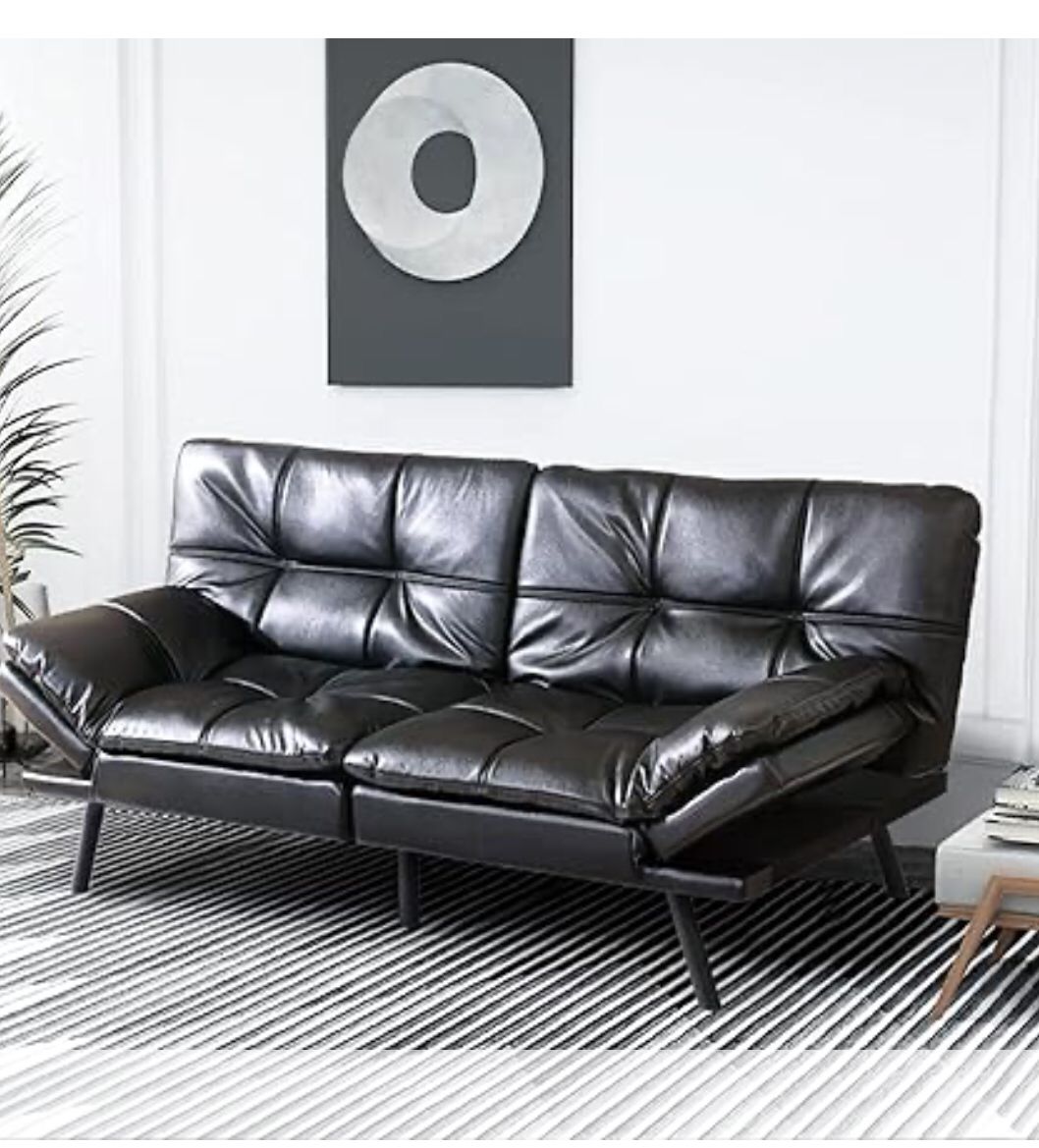 LULULU Convertible Memory Foam Futon/ Sofa Bed