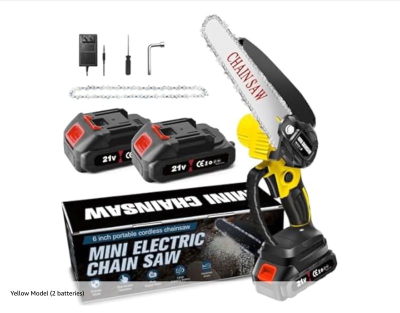 Mini Chainsaw Cordless 6 Inch