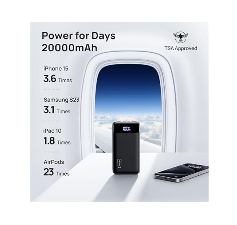 INIU 22.5W 20,000mAh USB-C Powerbank