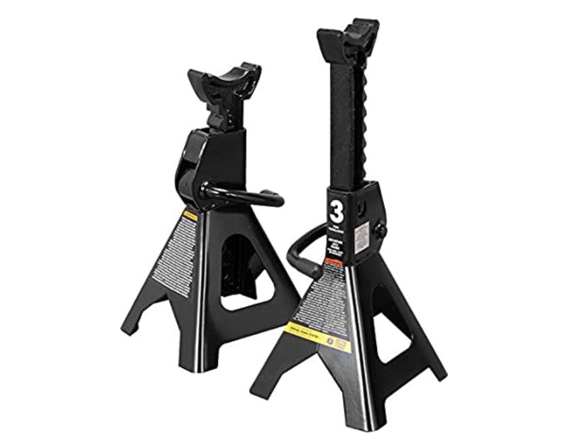 Torin Steel Jack Stands: 3 Ton, 1 Pair