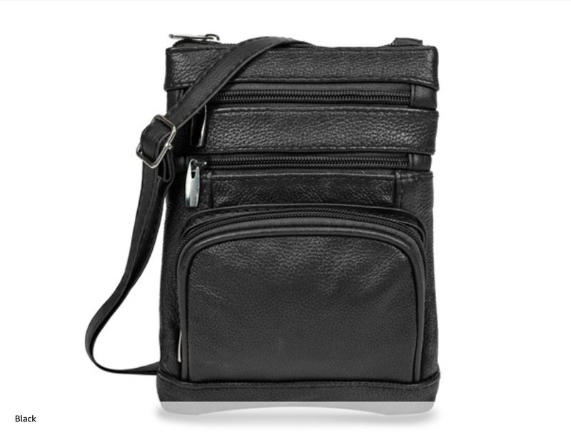 Plus Size Leather Crossbody Bag