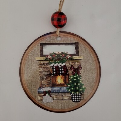 Family Ornament - fireplace