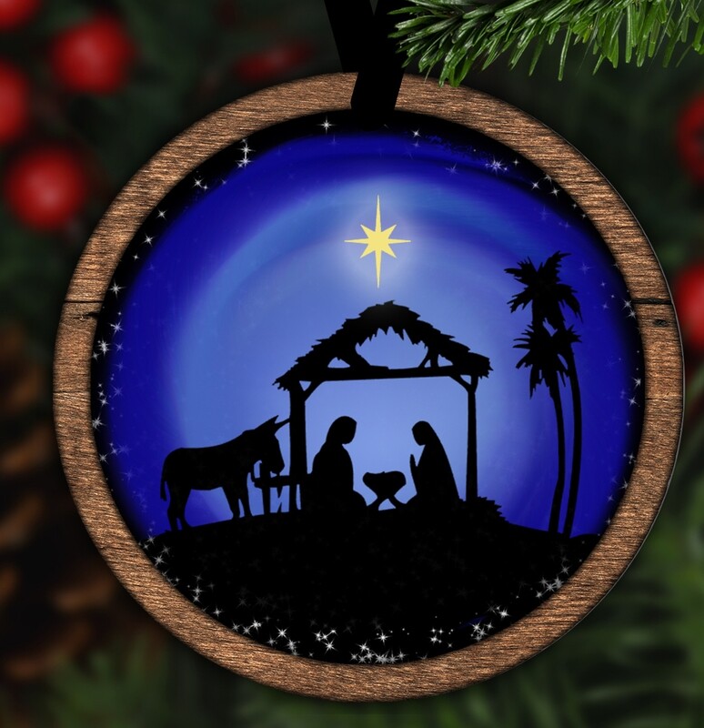 Beautiful full color nativity ornament Beautiful full color nativity ornament