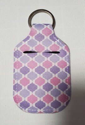 Hand sanitizer holder with key ring