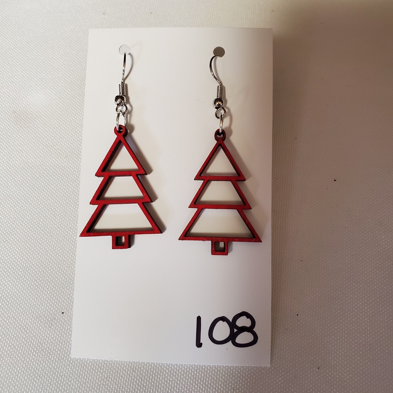 Christmas tree earrings