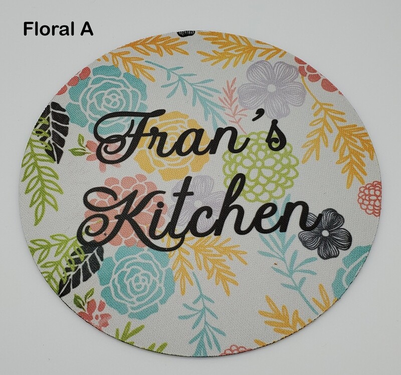 Personalized floral jar gripper