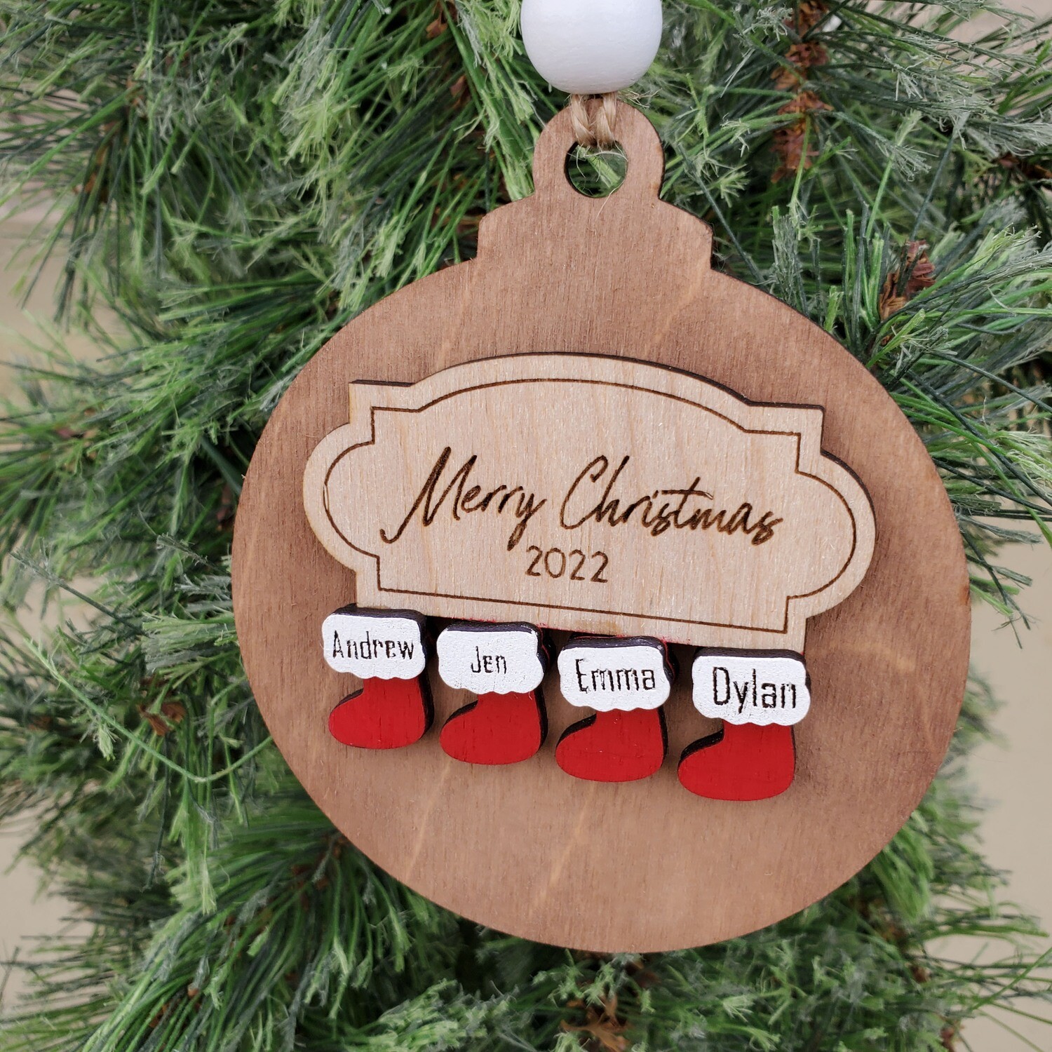 Personalized family ornament