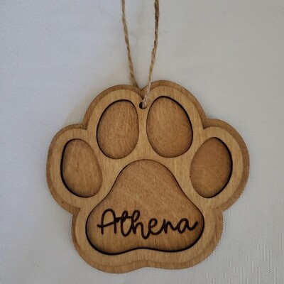paw ornament for the dog lover