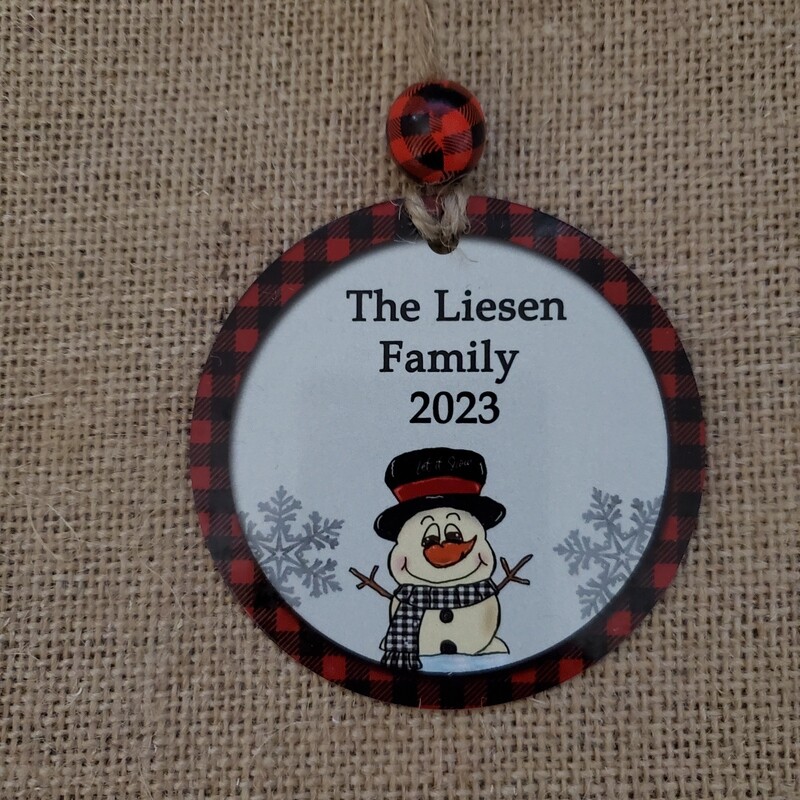 Ornament - adorable snowman