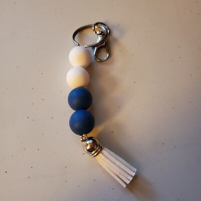 Key chain - Blue and white