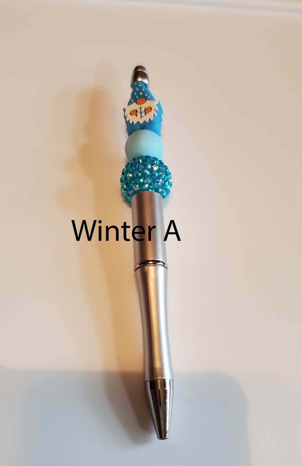 Beaded pens - winter theme