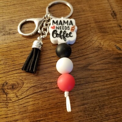 Beaded key chain - Mama and spring