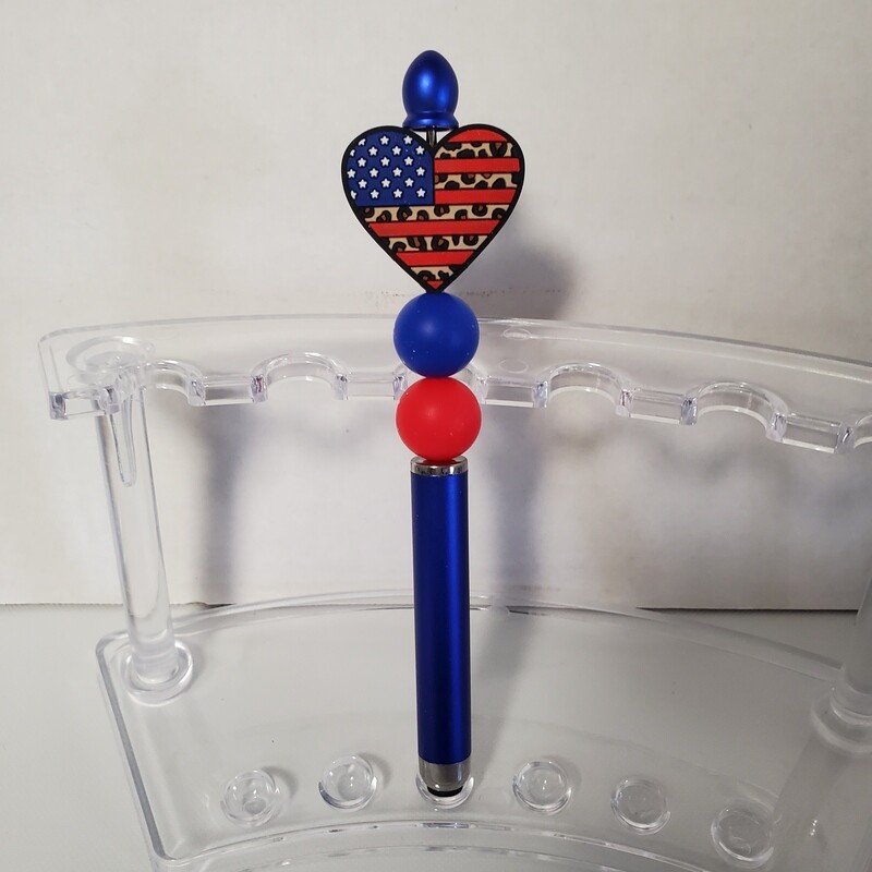 Beaded stylus/pen combo