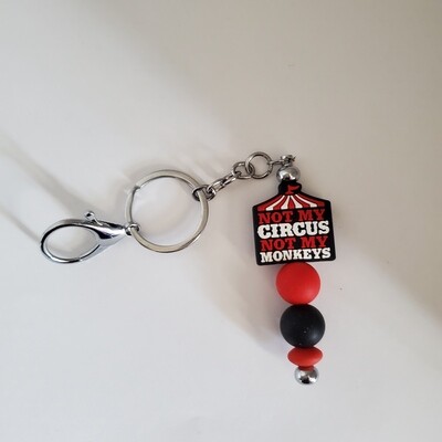 Beaded key chain - not my circus