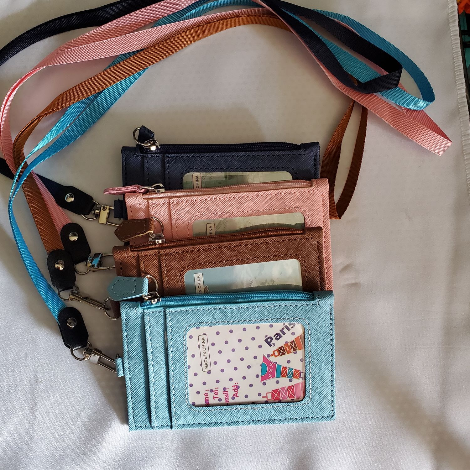 Mini wallet with strap