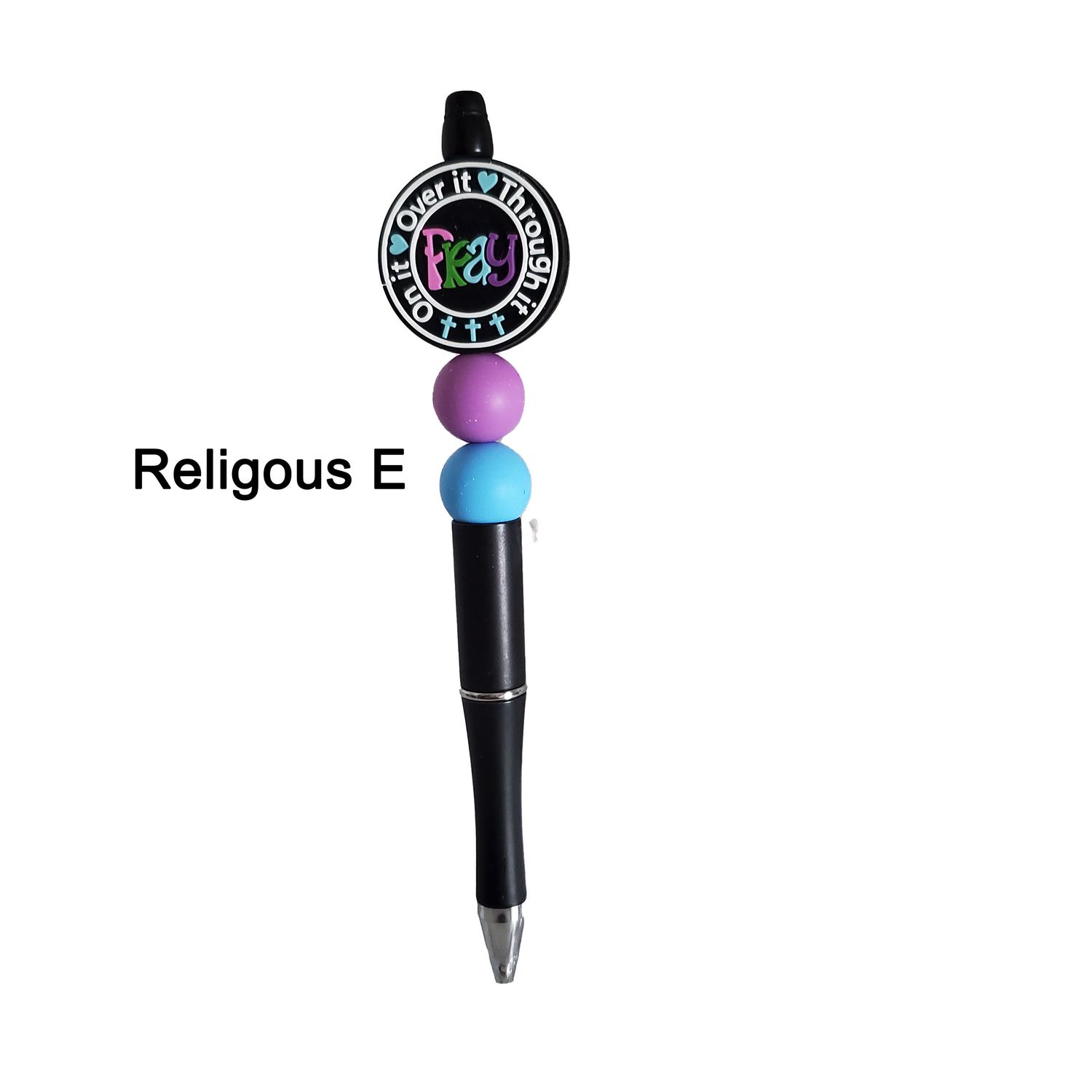 Beaded pens - religious/christian