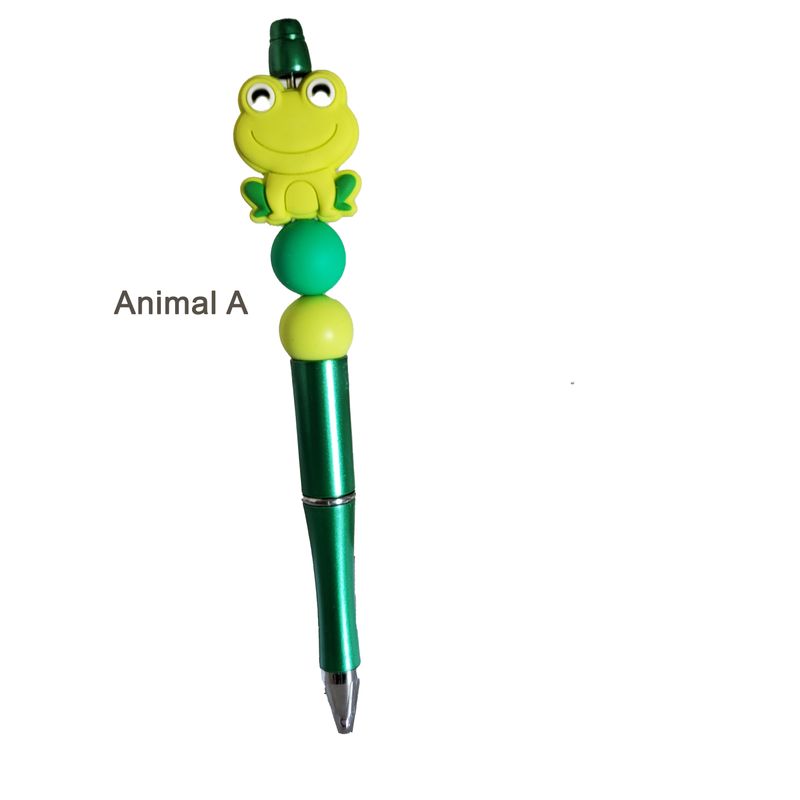 Beaded pens - animals including dog mom