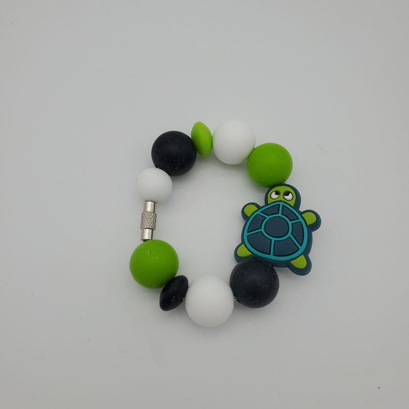 Beaded cup charm - Turtle