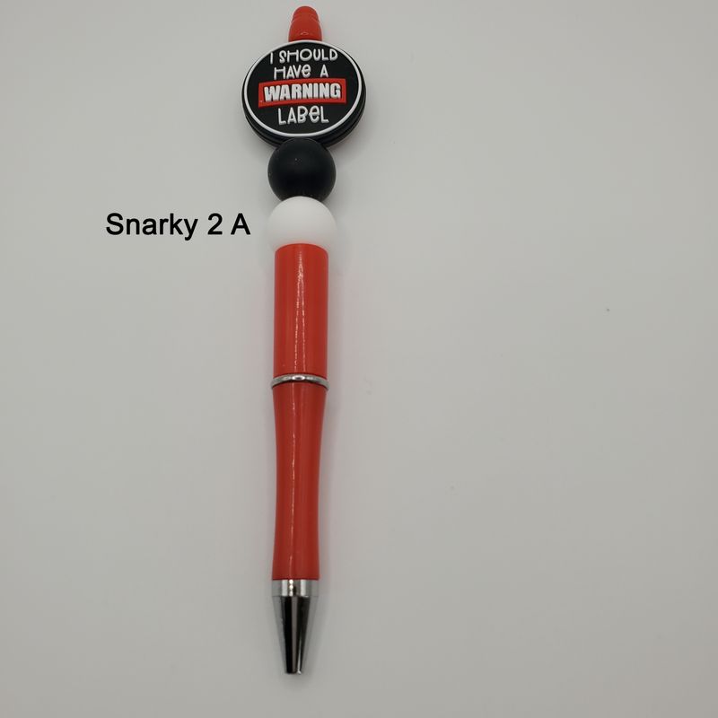 Beaded pens - snarky/sarcastic 2