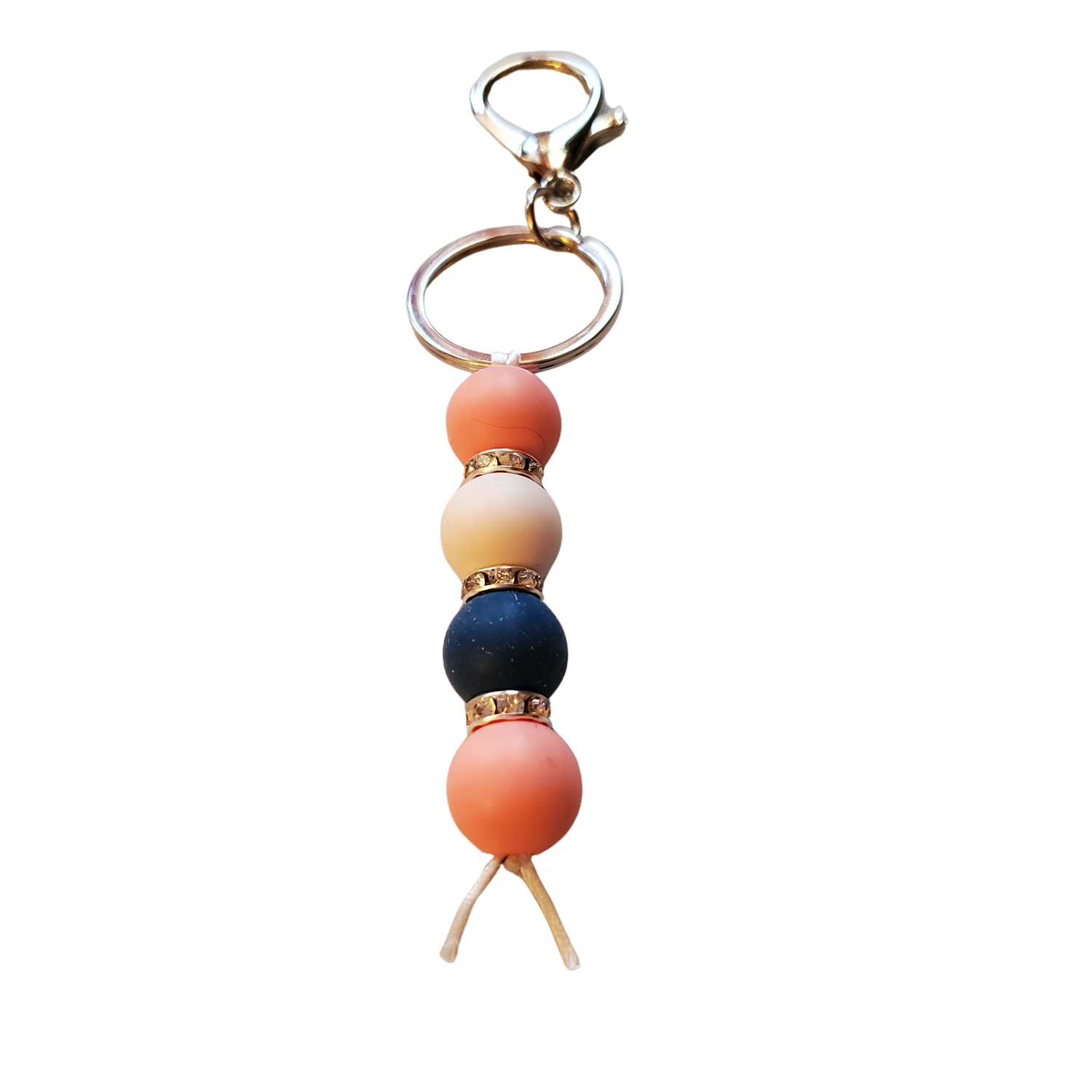 Key chain  - Blue and salmon