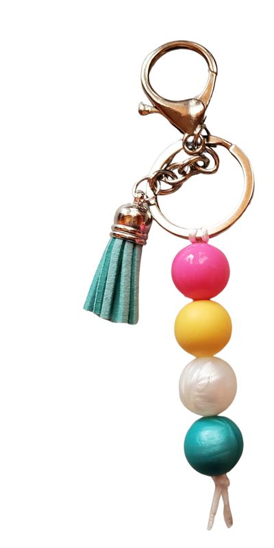 Beaded key chains - spring